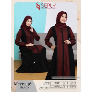 Serba Gamis Muslimah Meyra 46 Meyra 046 BAHAN WOLVIS TORRY BRUCH Premium