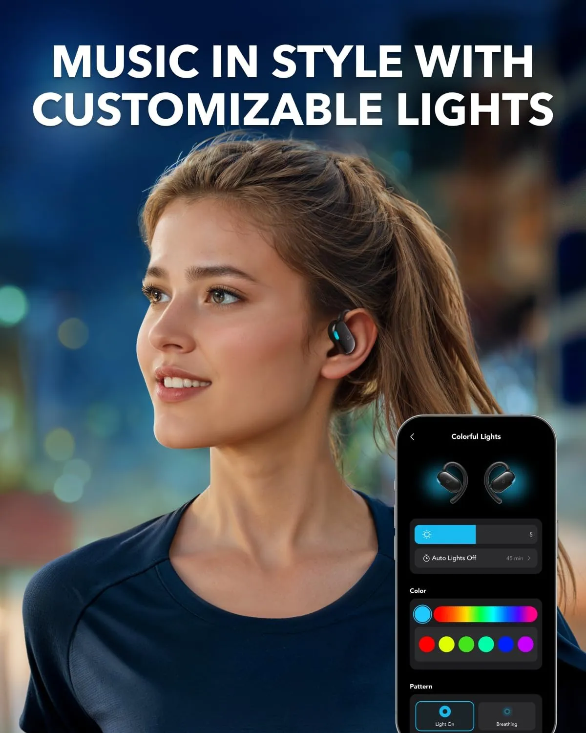 Soundcore V30i หูฟังบลูทูธไร้สาย Bluetooth 5.3 เสียงเบสหนัก กันน้ํา สําหรับเล่นกีฬา ปั่นจักรยาน