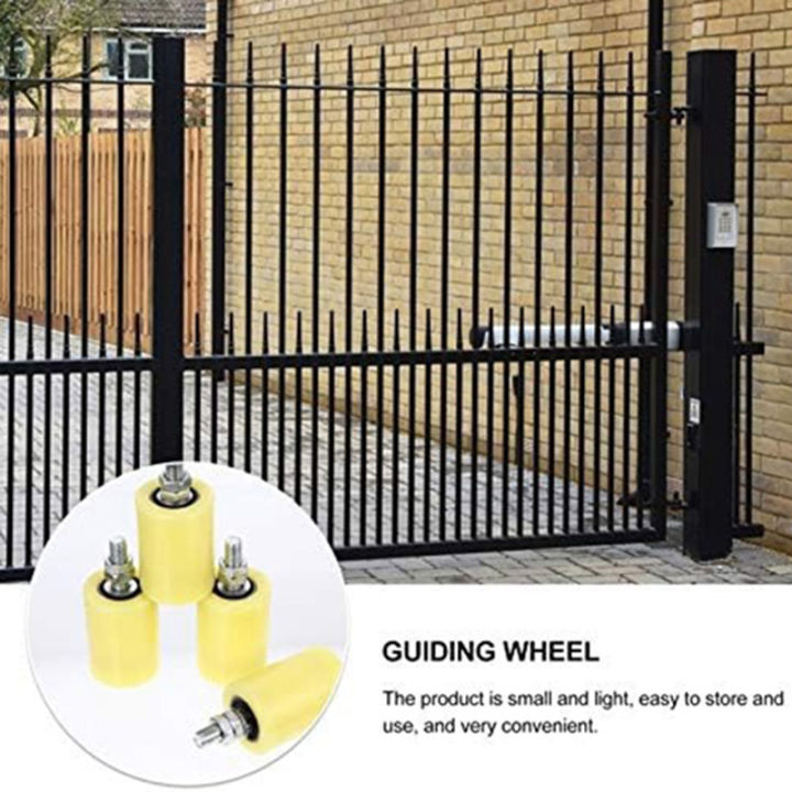 1Set Steel Flat Nylon Roller Bearing Guiding Wheel For Electric Door ...