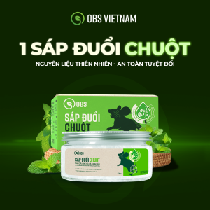 [Combo] Sáp Đuổi Chuột OBS Tinh Dầu Tự Nhiên An Toàn Cho Mọi Gia Đình 100g