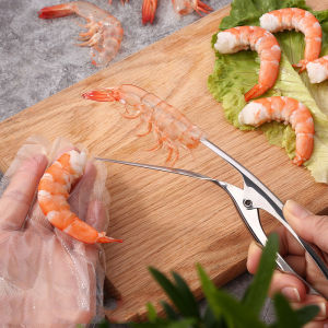 Dụng cụ bóc vỏ tôm lột vỏ tôm tiện lợi và nhanh chóng làm từ thép không gỉ