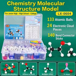 OKDEALS Plastic Chemistry Molecular Model Kit Chemistry Teaching Aid Educational Organic Chemistry Atom Model Professional Ball and Stick Model Set Student