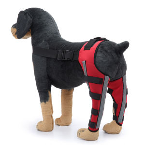 DUDU Pet 2Pcs Dog Knee Brace Pet Knee Pads Adjustable Hind Legs Wrap Injury Recover Protector Rehabilitation Care Prevent Dog Licking