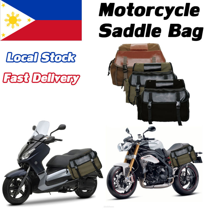 Motorcycle best sale saddle box