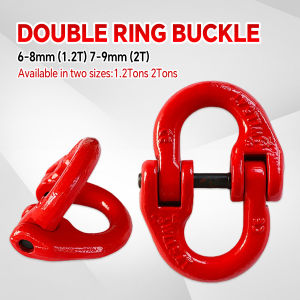 Ellebreen 1.2T 2T Double Ring Butterfly Buckle Chain Sling Assembly Hammer Lock Chain Connector 1pc