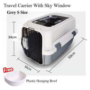 [SG SELLER] Pet Travel Carrier Pets Porter Heavy-Duty Pet Carrier Pet Airway Carrier Pet Cargo Carrier Breathable Cages Portable Carrier Travel Cage