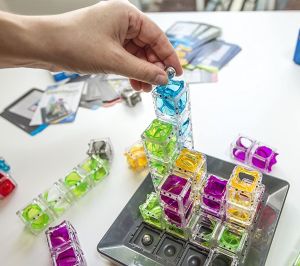 เกมกระดานปริศนาท้าทายด้วยแรงโน้มถ่วง60-เกมปริศนาแสนสนุกของเล่นกระตุ้นสมองสำหรับเด็กผู้ชายและเด็กผู้หญิงอายุ8ปีขึ้นไป | เกมลอจิกสำหรับวิ่งหินอ่อน Thinkfun บอร์ดเกม บอดเกมส์ บอร์ดเกมส์