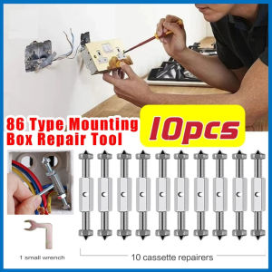 10pcs  Set Sekrup Saklar Dinding 86mm – Baut & Bracket Stop Kontak Perbaikan Socket Dinding Lengkap