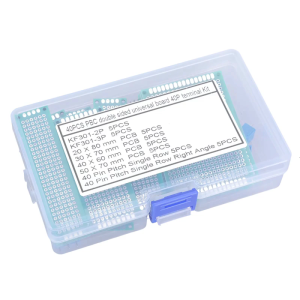 บอร์ดต้นแบบ PCB สองด้านชุดบอร์ดเกม PCB 40ชิ้นสำหรับการบัดกรีและโครงการอิเล็กทรอนิกส์แผ่นกลมใช้งานง่าย