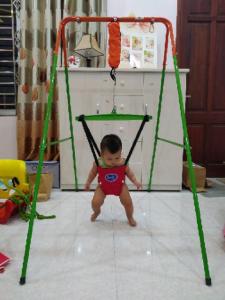 Xích đu nhún nhảy JUMPER KIDS Khung truyên thống Xích đu nhún nhảy Jumper Kids - Nhún nhảy tập đi KG101
