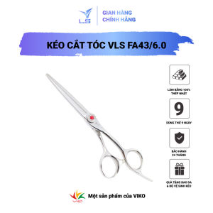 Kéo cắt tóc VLS lưỡi thẳng quai offset vênh đỡ ngón cố định FA43/6.0