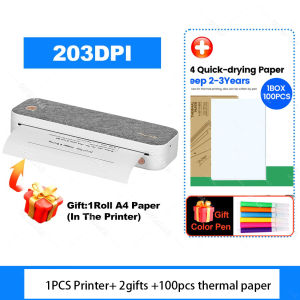 Painting Graffiti Use Color Pen Peripage A40 Therma A4 Printer Wireless Bundle Fold Paper for Office Electronics Computer Printing Maker Painting Graffiti Use Color Pen