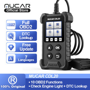 MUCAR เครื่องสแกน Car OBD2 CDL20 OBD2ระบบเครื่องวิเคราะห์อัตโนมัติ Pk Elm327 Cr3001เครื่องอ่านโค้ดโอบีดี2เครื่องมือวินิจฉัยยานยนต์ Dropshipping