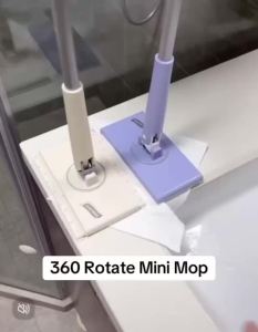 [SG Seller] 360 °   Rotate Smart Sweep Mop Dust Proof Flat Mop Thick Dry Wet Cloth Wipe Facial Towel Cleaning Tools