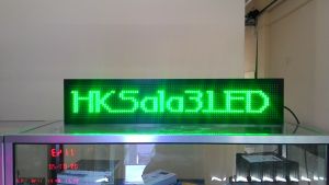 Running Text Hijau 20x100cm Wifi Outdoor