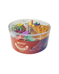 Astar Combo Desk Accessories 4 in 1 (Rubber band/ Push pin/ Binder clip/ Paper clip)/ CBC5318/ Aksesori Meja Kombo/ 4 / Pelajar/ Pendalam 1 / Pejabat/ Gurudidikan