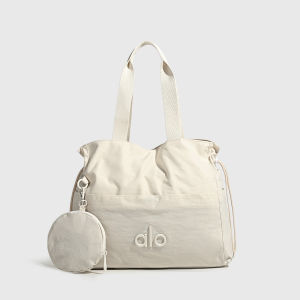 Túi Tote Nylon Nhăn Mềm ALO Dành Cho Nữ Có Dây Rút Bên Hông Túi TrònCó Thể Tháo Rời Túi Bên Ngoài Phía Trước Tay Cầm Trên Rộng Thoải Mái Nhẹ Rộng Rãi Túi Đeo Vai Hàng Ngày.