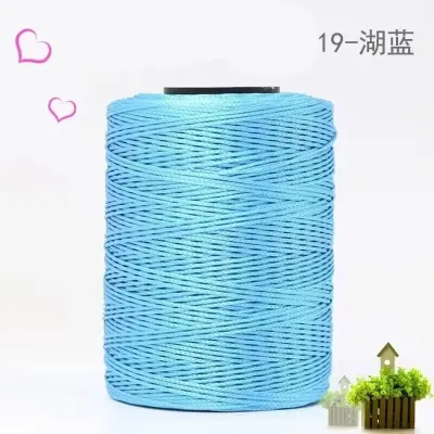 100g/Roll 1mm 230 Meters Ice Silk Summer Crochet Yarn for DIY Knitting Bag Shoes Hat Hollow Polyester Rope Thread Handmade Craft