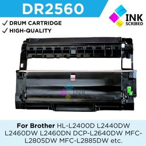 INKSCRIBED DR2560 DR-2560 Drum Cartridge for Bro HL-L2460DW DCP-L2640DW MFC-L2885DW etc.