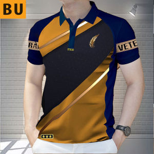 แถบสีทึบเสื้อโปโลผู้ชายโพโลประกบบล็อกสีสําหรับผู้ชายที่เป็นทางการเสื้อโปรโล ชาย