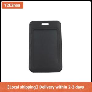 【Local shipping】 Stylish Simple Document Card Holder For Women Men High Quality Retractable Sliding Cover Card Holder Bus Card ID Card Holder