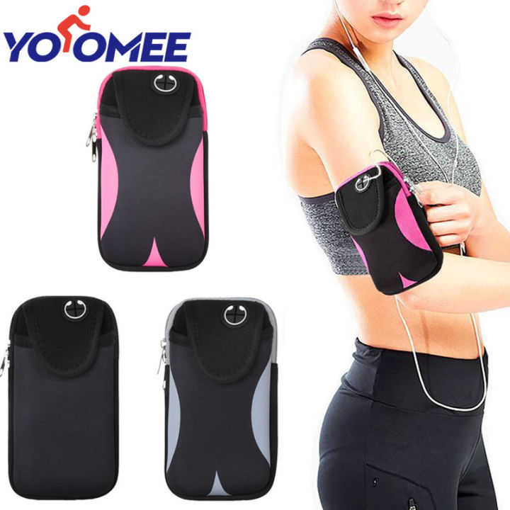 Yoomee Sport Armband Arm Bag Outdoor Multifunctional Exercise Phone Holder  Case Gym Pocket Armband Fitness Sweat-proof Casual Arm Bag Suitable for