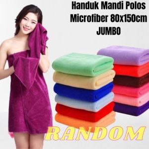 Handuk Mandi JUMBO Polos Ukuran 80x150cm  90x160cm BISA BAYAR DI TEMPAT COD BEST SELLER TERMURAH