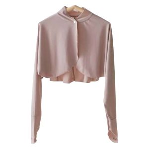 Solid Color Summer Sunscreen Shawl Sunshade Cloak Thin Ice Silk Cape Long Sleeve Arm Sleeves Sun Protection Clothing Sports