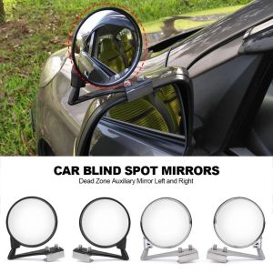 LZHDP MALL ABS Gương chiếu hậu bánh trước ô tô Có thể điều chỉnh 360 độ Gương Chiếu Hậu Xoay 360 Độ Gương điểm mù bánh trước Có thể xoay Gương phụ trợ vùng chết cho xe ô tô Phụ kiện an toàn xe hơi