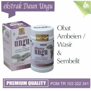 Daun Ungu Herbal Alami Obat Wasir Hemoroid Herbal Ambeien 60 Kapsul