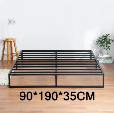 NipaHaven Habitate Royal Minimalist Iron Bed Frame Premium High Load Bearing Single/Double/Queen Bed Sturdy#WS01