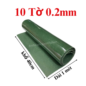 Combo 10 tờ Giấy xanh vàng cách pha cách điện motor biến áp tanpo Dầy 1-2-3 Dem (40cm x 100cm) - LinhKien HD