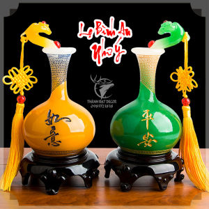 Tượng Phong Thủy Cặp Lọ Bình An Như Ý Trang Trí Nhà Cửa Tượng Phong Thủy Quà Tặng Tân Gia Khai Trương Sinh Nhật