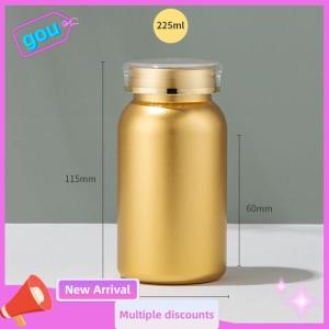 gou Mẫu Tablet bao bì chai container Packer lọ nhựa Capsule chai với nắp cho 100 120 150 225ml