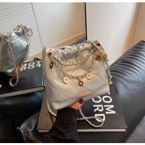 BJ63239 - SILVER/BROWN/BLACK/BEIGE TAS SLEMPANG JINJING HANDBAG WANITA FASHION KOREA CHINA IMPORT MODIS ELEGAN TERMURAH TERLARIS TERBARU BAGSTORE JAKARTA TAS BATAM ZCJ3239