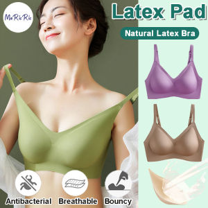 (SG InStock) MaRicRic Natural Thin Strap Adjustable Latex Bra. Many Design (Seamless. Strapless. Comfy. Sports) - TSB05