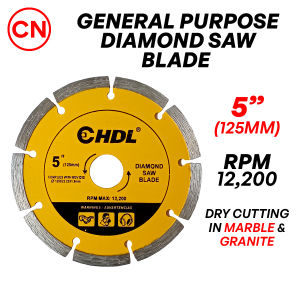 CN CHDL Diamond Saw Blade Cutting Disc Ultra Sharp 5 125MM (D) x 22.23MM (BD) x 1.9MM (T)