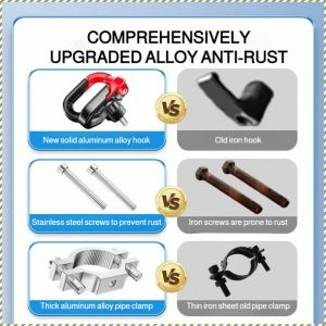 Motorcycle Double Hook Waterproof and Rustproof Durable Motorcycle Hooks Utility Accessories No-punch