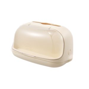 JEHUA Dust-Proof  Tissue Box Plastic Multifunctional Paper Holder Durable High-capacity Figurine Storage Box  Display