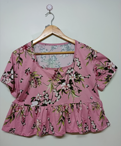 Charmika Blossoms pants and blouse Coordinate Plus size (one size fit to large-3xl)