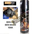 Chai Sơn xịt Samurai màu đen mờ đen nhám 109A 400ml chuyên sơn xịt xe máy và ô tô kháng xăng chống nứt nẻ độ bền cao thương hiệu Nhật.