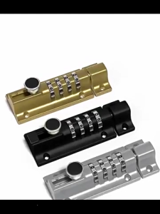 Cơ khí Khóa mật mã trượt chốt khóa dày trượt Bolt Cửa Khóa chống trộm 4 tổ hợp số khóa