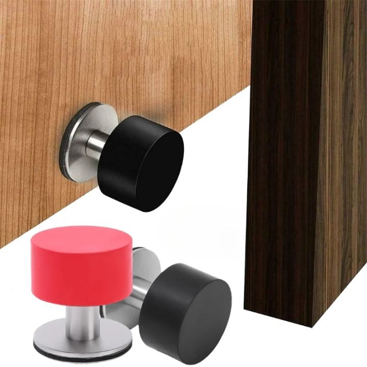 MOUYAT 6 Pack Self Adhesive Door Stop, 40mm Heavy Duty Stainless Steel - View #9