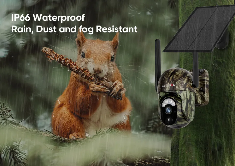 LS VISION 3MP WIFI/4G Intelligent Alert Trail Solar Powered Camera