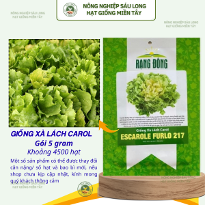 Hạt giống Xà Lách Carol Escarole Furlo 217 (5g~4500 hạt) dễ chăm sóc năng suất trồng quanh năm