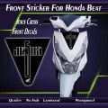 HONDA BEAT FRONT STICKER / HONDA BEAT ACCESSORIES / HONDA BEAT DECALS / HONDA BEAT STICKER / STICKER / DECALS. 