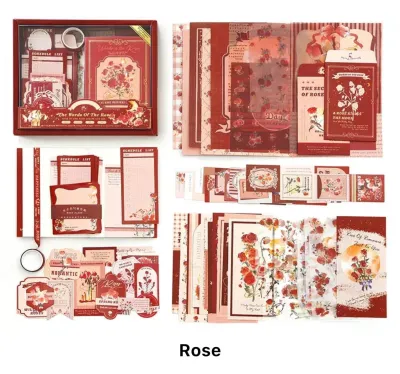 DIY Scrapbook and Journal Supplies Kit (123-125pcs)