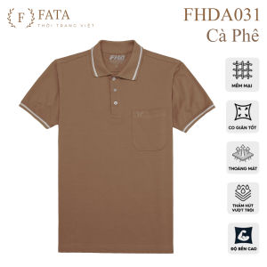 Áo Thun Polo Trung Niên Tay Ngắn Có Túi Chất Vải Cotton Thấm Hút Mồ Hôi Thoáng Mát Dễ Chịu Màu Sắc Trung Tính Dễ Phối Đồ FATAA031_4