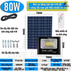 【COD】 đèn năng lượng mặt trời LED 35w 80w 100w pin năng lượng mặt trời 12v đèn năng lượng đèn năng lượng