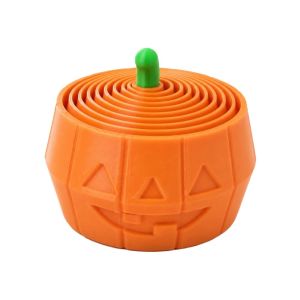 PYA94 Funny Retractable Pumpkin Fidget Toy Plastic Halloween Theme 3D Printed Pumpkin Toy Creative Flexible Halloween Fidget Toy Halloween Decor